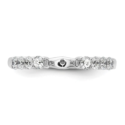 14k White Gold 1/2 Ct. Lab Grown Diamond VS/SI+ G+ Peg Set Engagement Ring