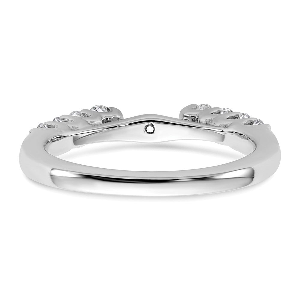 14k White Gold 1/2 Ct. Lab Grown Diamond VS/SI+ G+ Peg Set Engagement Ring