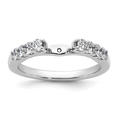 14k White Gold 1/2 Ct. Lab Grown Diamond VS/SI+ G+ Peg Set Engagement Ring
