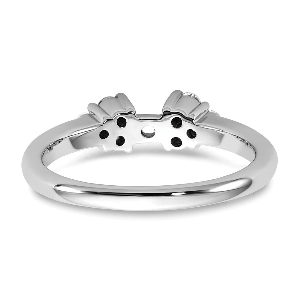 14k White Gold 1/4 Ct. Lab Grown Diamond VS/SI+ G+ Peg Set Engagement Ring