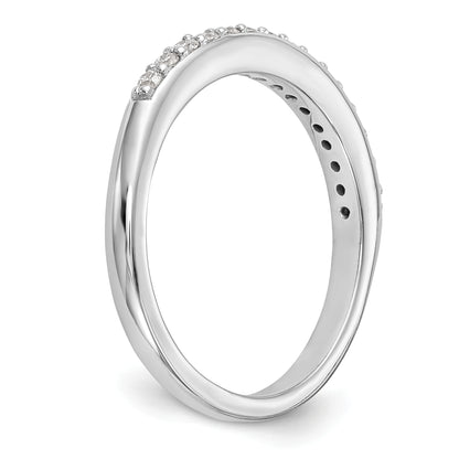 14k White Gold 1/4 Ct. Lab Grown Diamond VS/SI+ G+ Wedding Band Ring