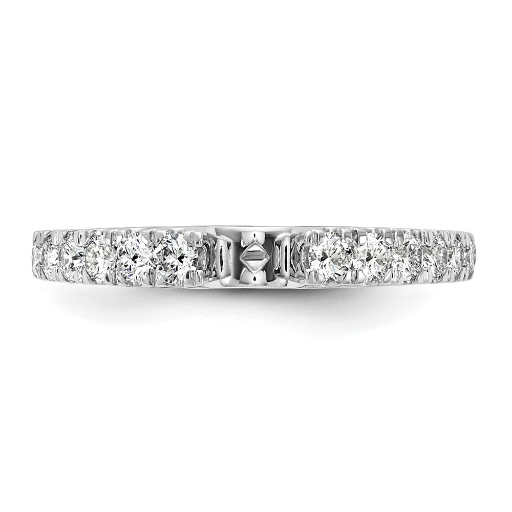 14k White Gold 1/2 Ct. Lab Grown Diamond VS/SI+ G+ Peg Set Engagement Ring
