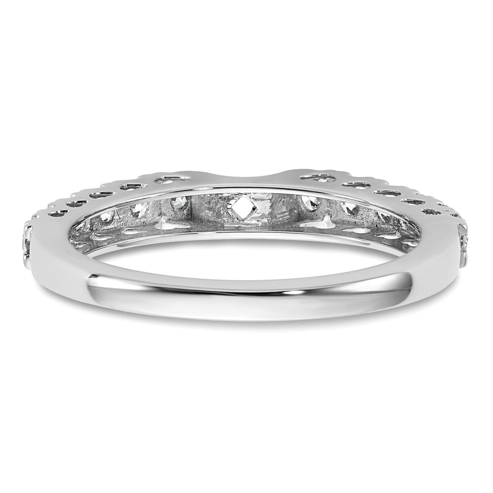 14k White Gold 1/2 Ct. Lab Grown Diamond VS/SI+ G+ Peg Set Engagement Ring
