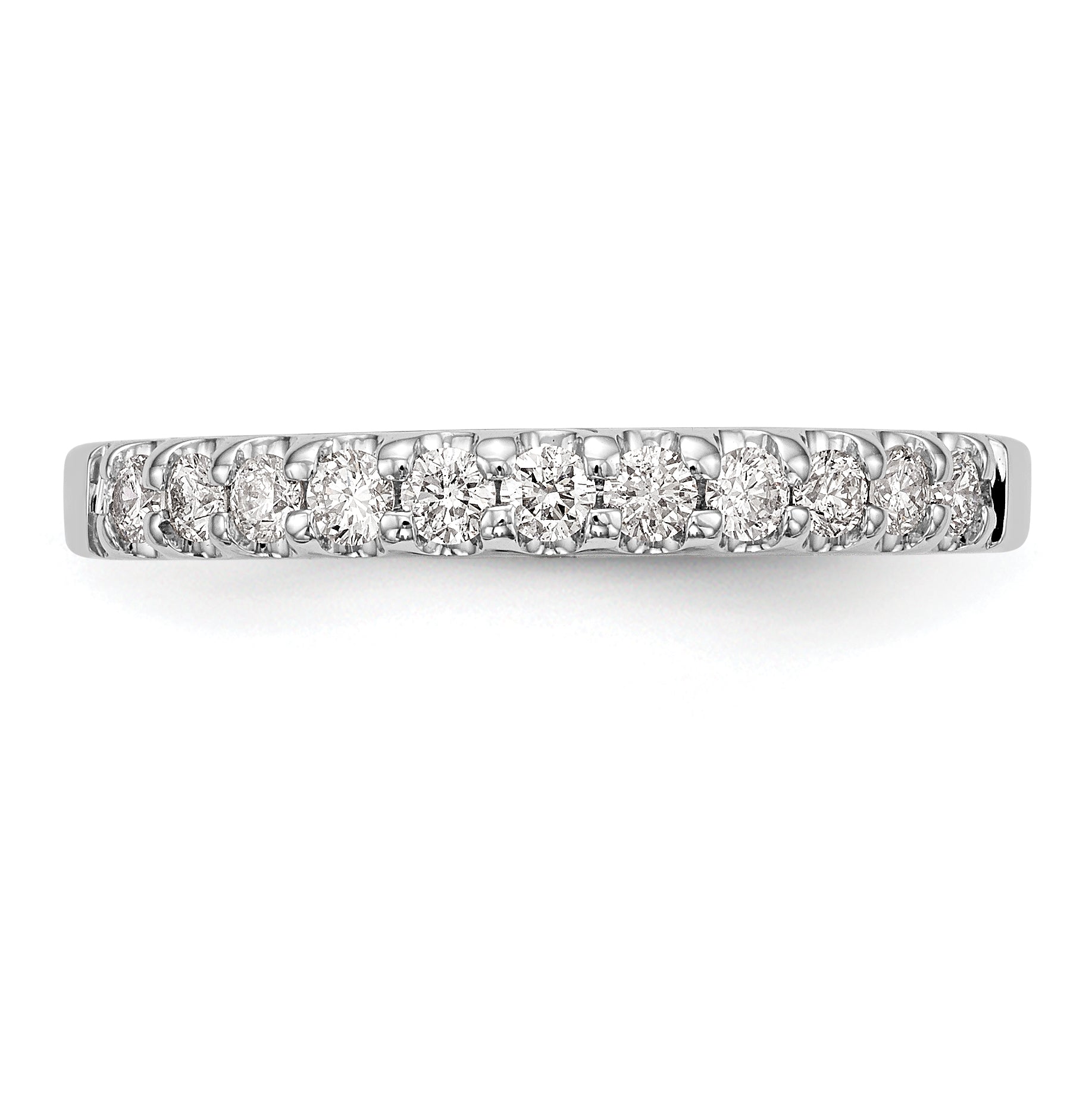 14k White Gold 1/3 Ct. Lab Grown Diamond VS/SI+ G+ Wedding Band Ring