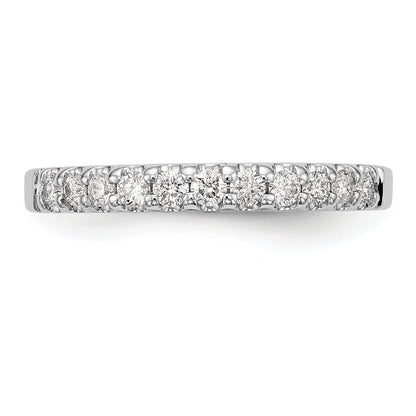 14k White Gold 1/3 Ct. Lab Grown Diamond VS/SI+ G+ Wedding Band Ring