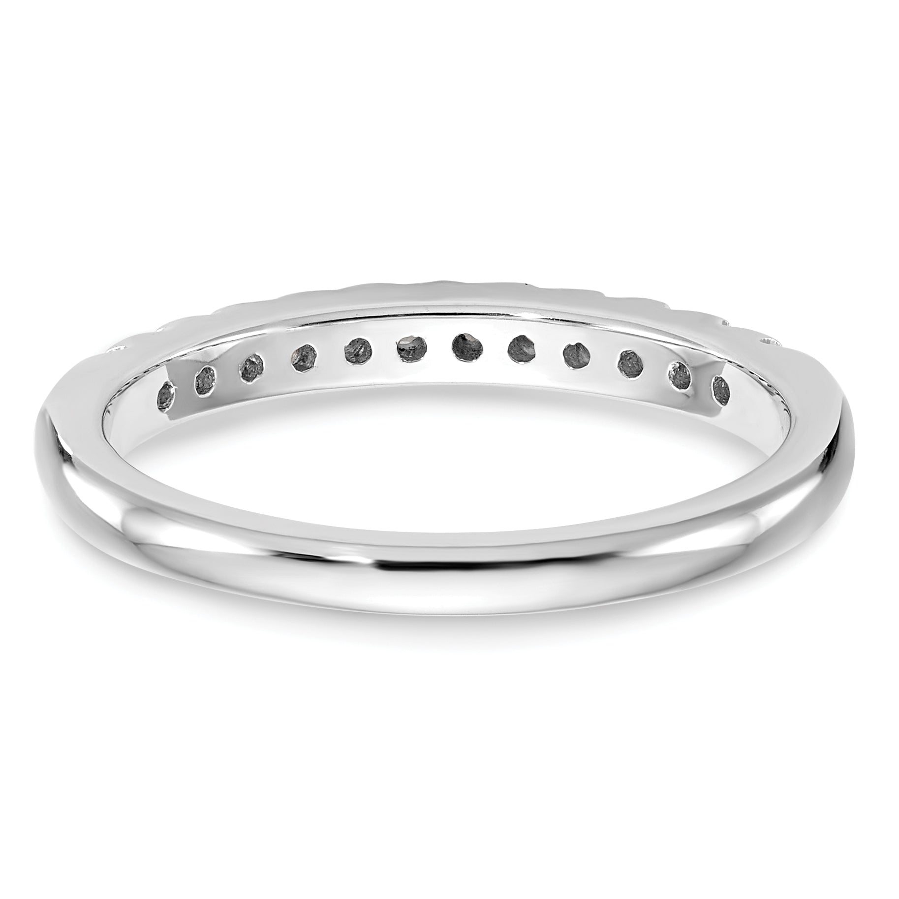 14k White Gold 1/4 Ct. Lab Grown Diamond VS/SI+ G+ Wedding Band Ring