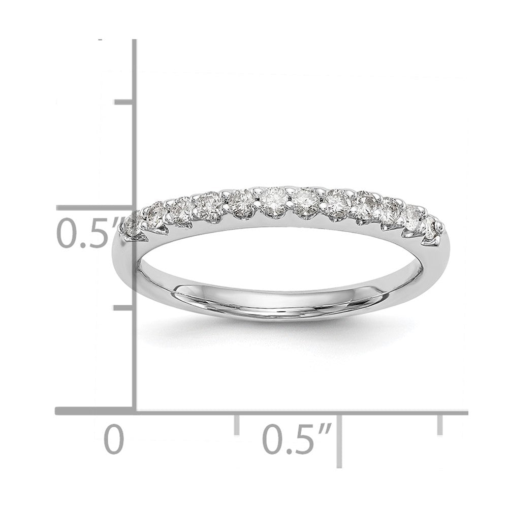 14k White Gold 1/4 Ct. Lab Grown Diamond VS/SI+ G+ Wedding Band Ring