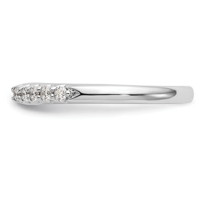 14K White Gold Peg Set 1/4 Carat Diamond Semi Mount Engagement Ring