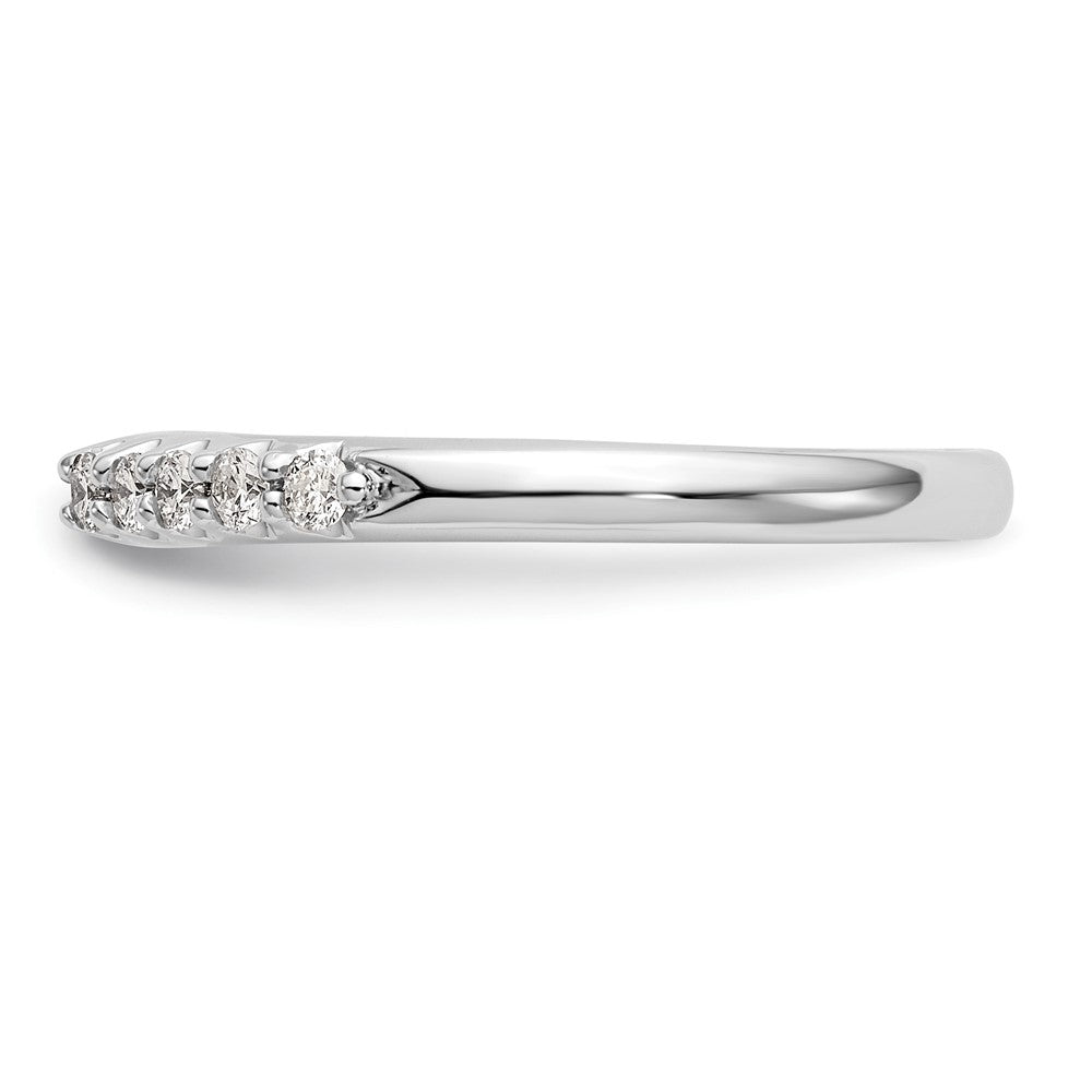 14K White Gold Peg Set 1/4 Carat Diamond Semi Mount Engagement Ring