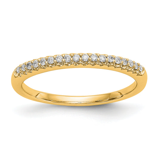 14K Yellow Gold Diamond Wedding Band