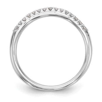 14K White Gold Lab Grown Diamond VS/SI+ G+ Wedding Band Ring