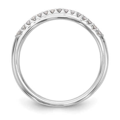 14K White Gold Lab Grown Diamond VS/SI+ G+ Wedding Band Ring