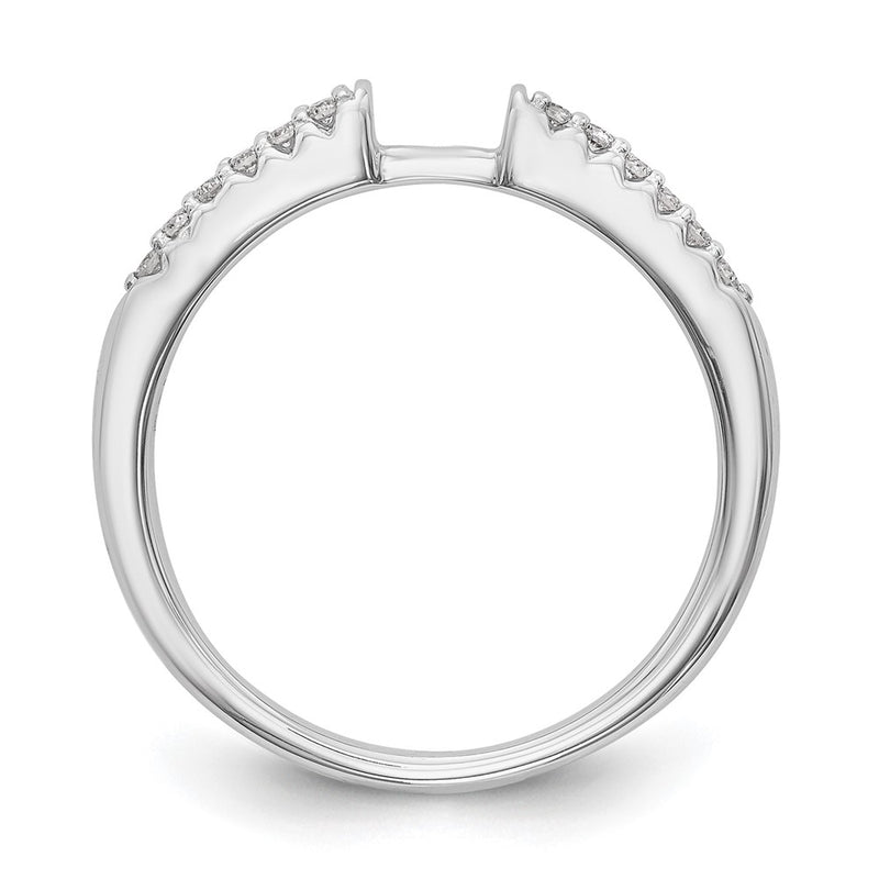 14K White Gold Lab Grown Diamond VS/SI+ G+ Peg Semi-mount Engagement Ring