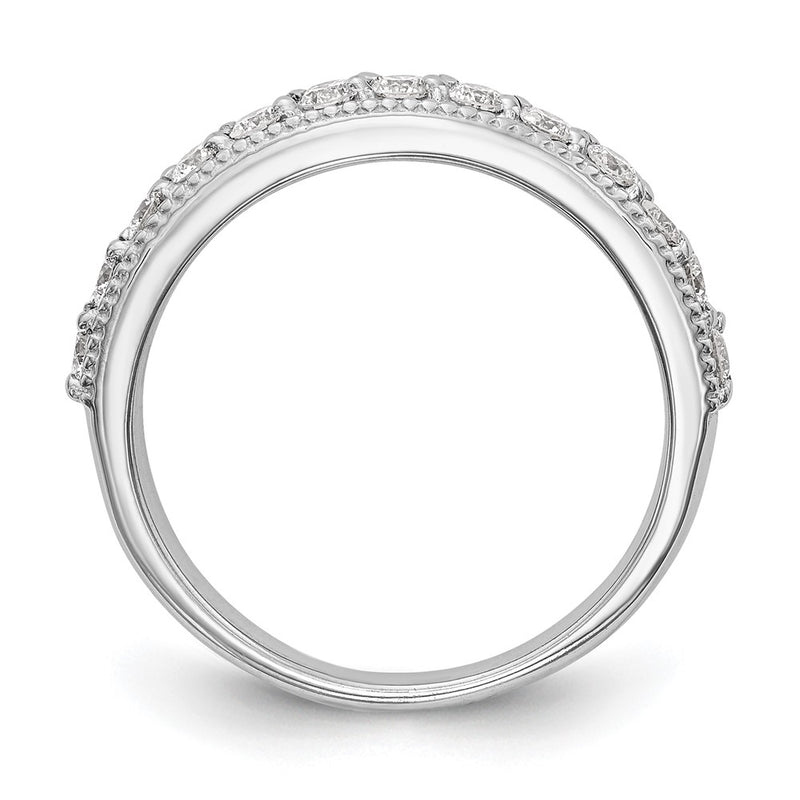 14K White Gold True Origin 1/2 Carat Lab Grown Diamond Vs/Si D E F Wedding Band
