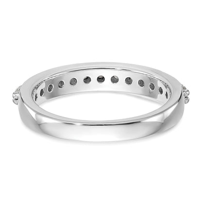 14K White Gold True Origin 1/2 Carat Lab Grown Diamond Vs/Si D E F Wedding Band