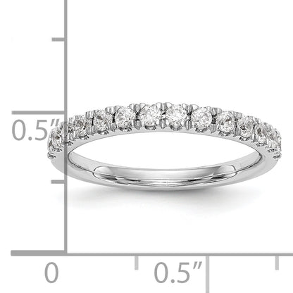 14K White Gold True Origin 3/8 Carat Lab Grown Diamond Vs D E F Wedding Band
