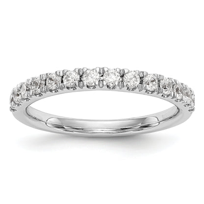 14K White Gold True Origin 3/8 Carat Lab Grown Diamond Vs D E F Wedding Band