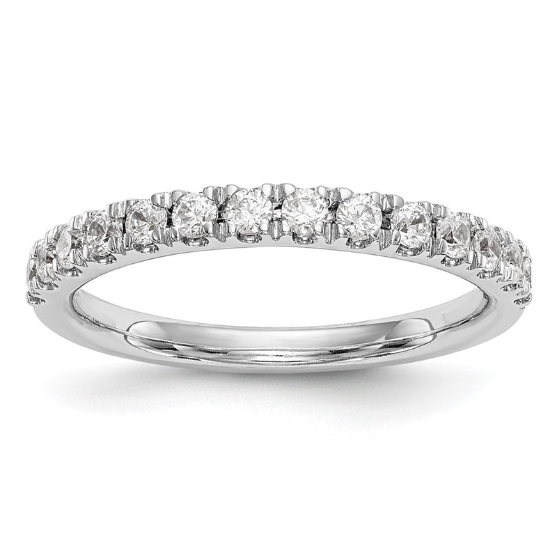 14K White Gold True Origin 3/8 Carat Lab Grown Diamond Vs D E F Wedding Band