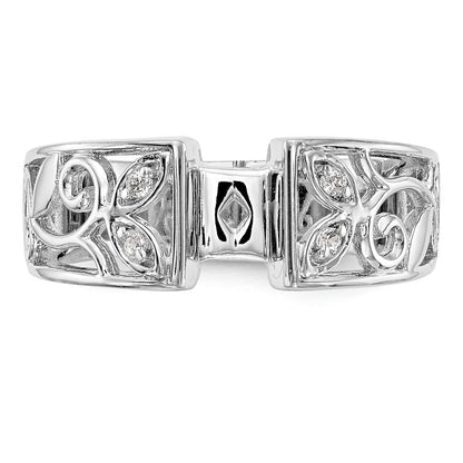 14k White Gold 1/20 Ct. Lab Grown Diamond VS/SI+ G+ Pet Set Engagement Ring
