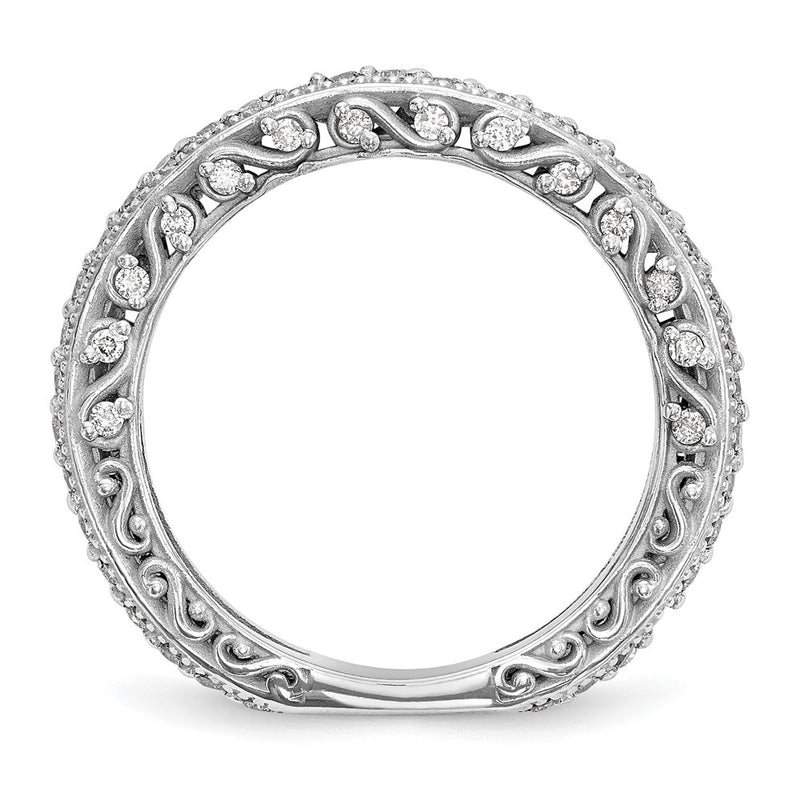 14K White Gold True Origin 1/2 Carat Lab Grown Diamond Vs/Si D E F Wedding Band