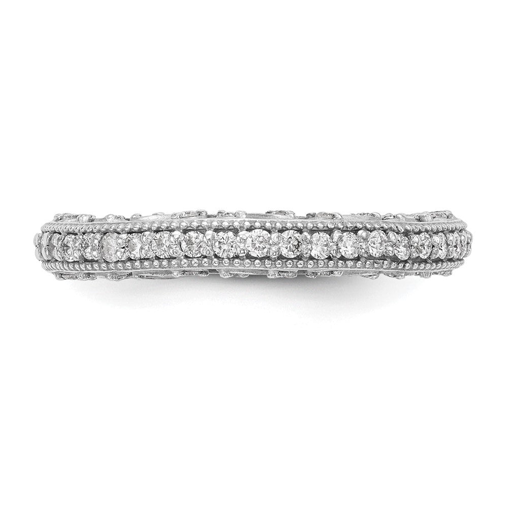 14K White Gold True Origin 1/2 Carat Lab Grown Diamond Vs/Si D E F Wedding Band