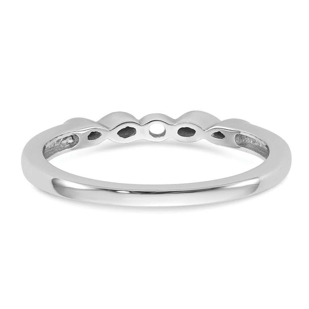 14k White Gold Simulated Diamond Engagement Ring