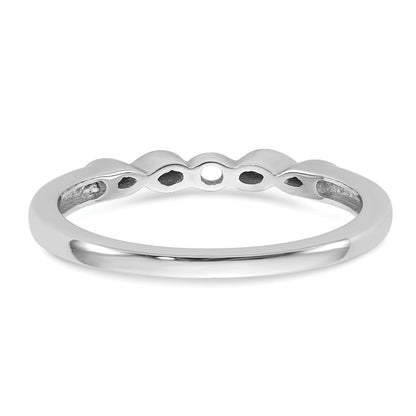 14k White Gold Simulated Diamond Engagement Ring