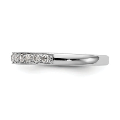 14k White Gold 1/3 Ct. Lab Grown Diamond VS/SI+ G+ Wedding Band Ring