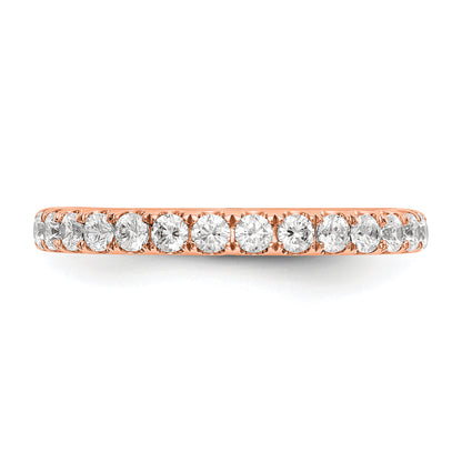 14K Rose Gold True Origin 1/2 Carat Lab Grown Diamond Vs D E F Wedding Band