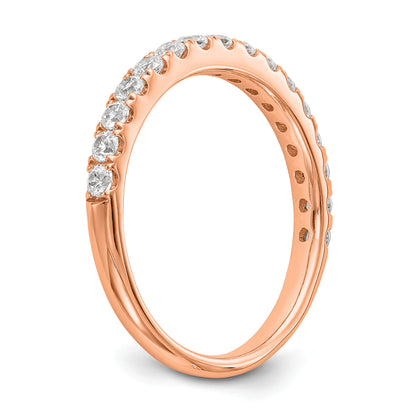 14K Rose Gold True Origin 1/2 Carat Lab Grown Diamond Vs D E F Wedding Band
