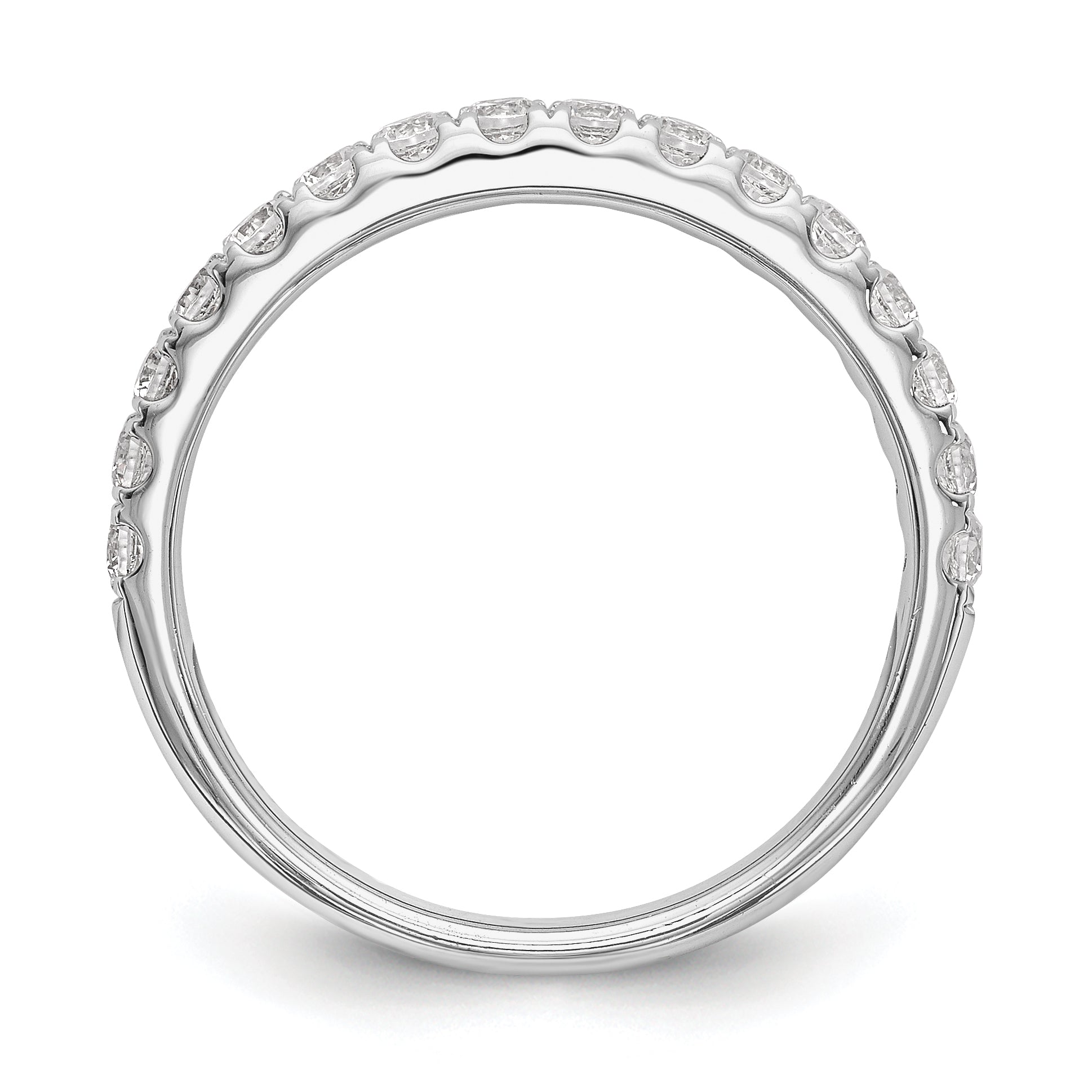 14k White Gold 1/2 Ct. Lab Grown Diamond VS/SI+ G+ Wedding Band Ring