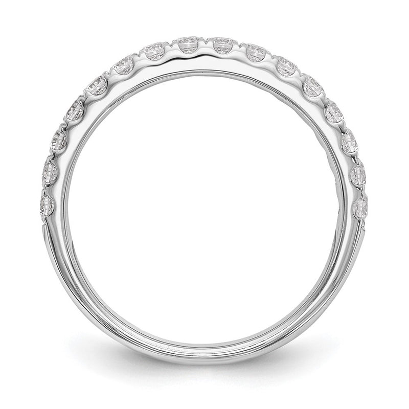 14K White Gold Lab Grown Diamond VS/SI+ G+ Wedding Band Ring