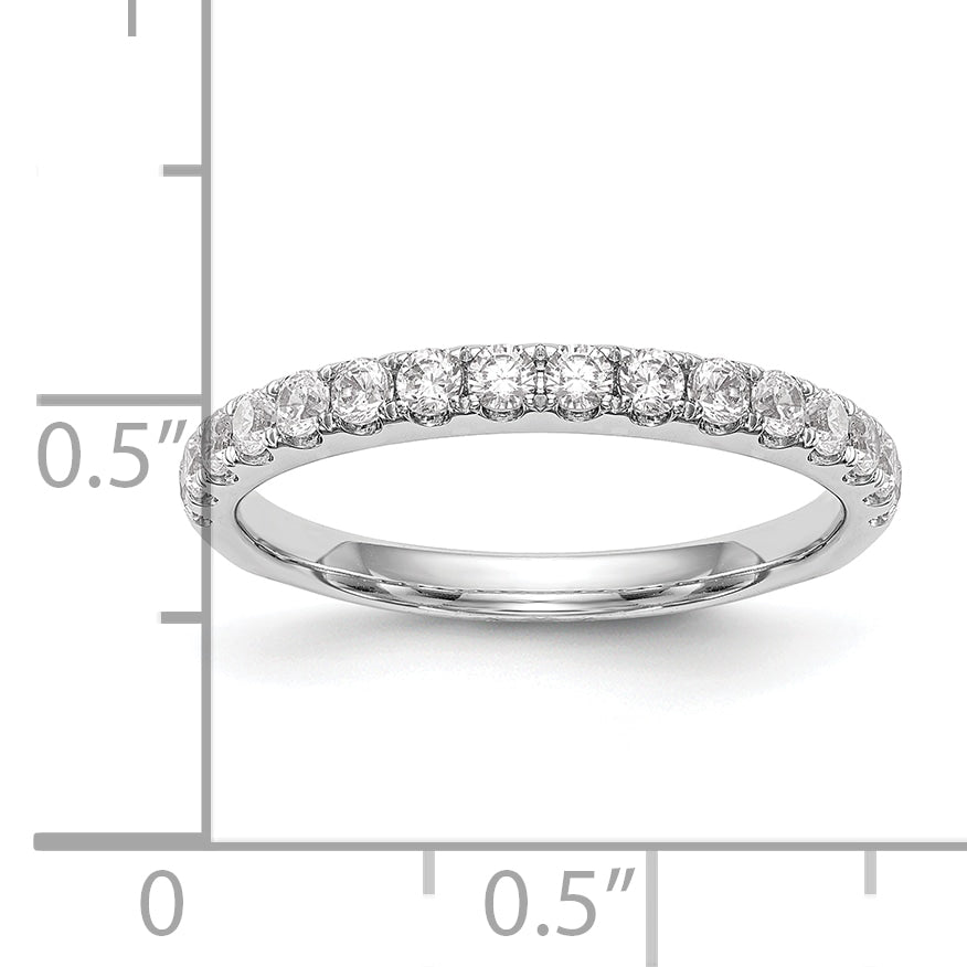 14k White Gold 1/2 Ct. Lab Grown Diamond VS/SI+ G+ Wedding Band Ring