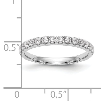 14k White Gold 1/2 Ct. Lab Grown Diamond VS/SI+ G+ Wedding Band Ring