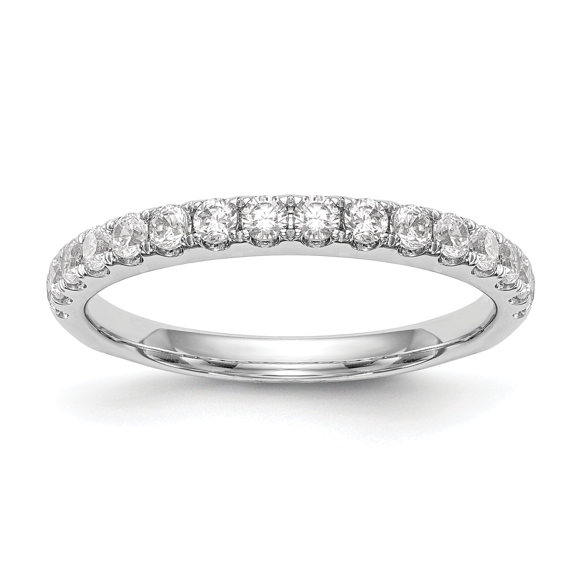14k White Gold 1/2 Ct. Lab Grown Diamond VS/SI+ G+ Wedding Band Ring