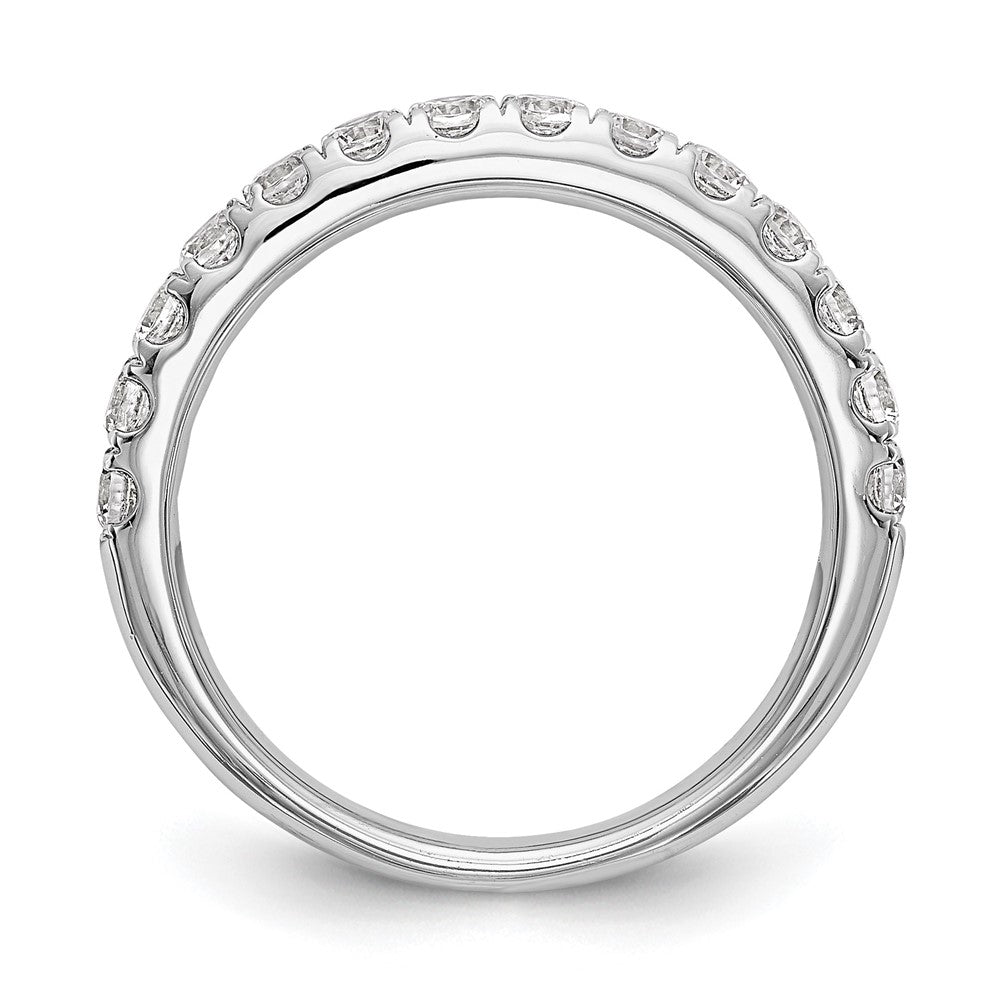 True Origin 14K White Gold 3/4 carat Lab Grown Diamond VS+ F+ Complete Wedding Band Ring