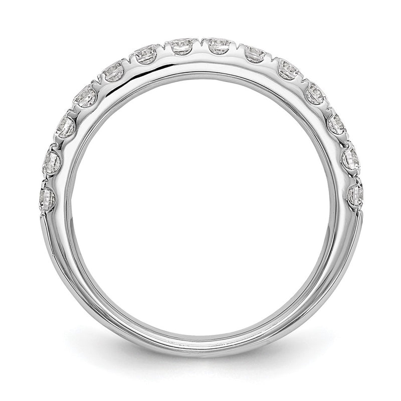 True Origin 14K White Gold 3/4 carat Lab Grown Diamond VS+ F+ Complete Wedding Band Ring