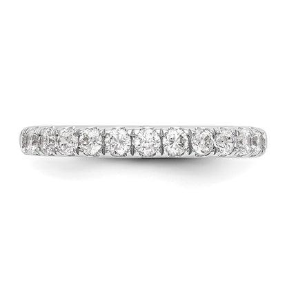 True Origin 14K White Gold 3/4 carat Lab Grown Diamond VS+ F+ Complete Wedding Band Ring