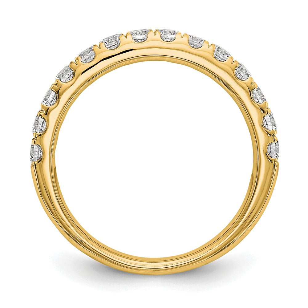 True Origin 14K Yellow Gold 7/8 carat Lab Grown Diamond VS+ F+ Complete Wedding Band Ring