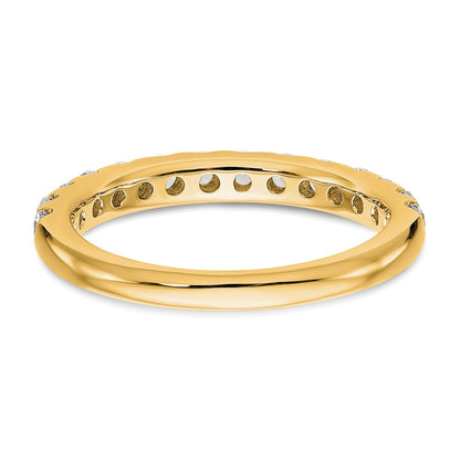 True Origin 14K Yellow Gold 3/4 carat Lab Grown Diamond VS+ F+ Complete Wedding Band Ring