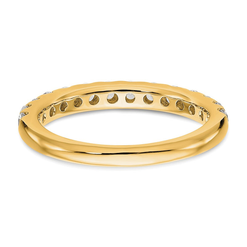 True Origin 14K Yellow Gold 3/4 carat Lab Grown Diamond VS+ F+ Complete Wedding Band Ring