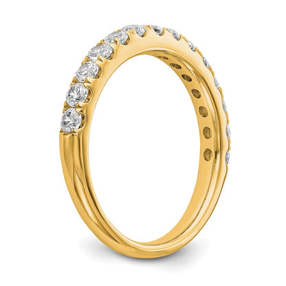 True Origin 14K Yellow Gold 7/8 carat Lab Grown Diamond VS+ F+ Complete Wedding Band Ring