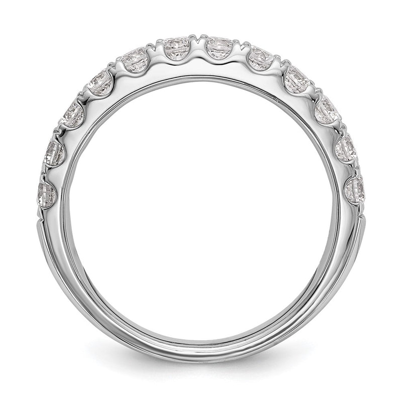 True Origin 14K White Gold 7/8 carat Lab Grown Diamond VS+ F+ Complete Wedding Band Ring