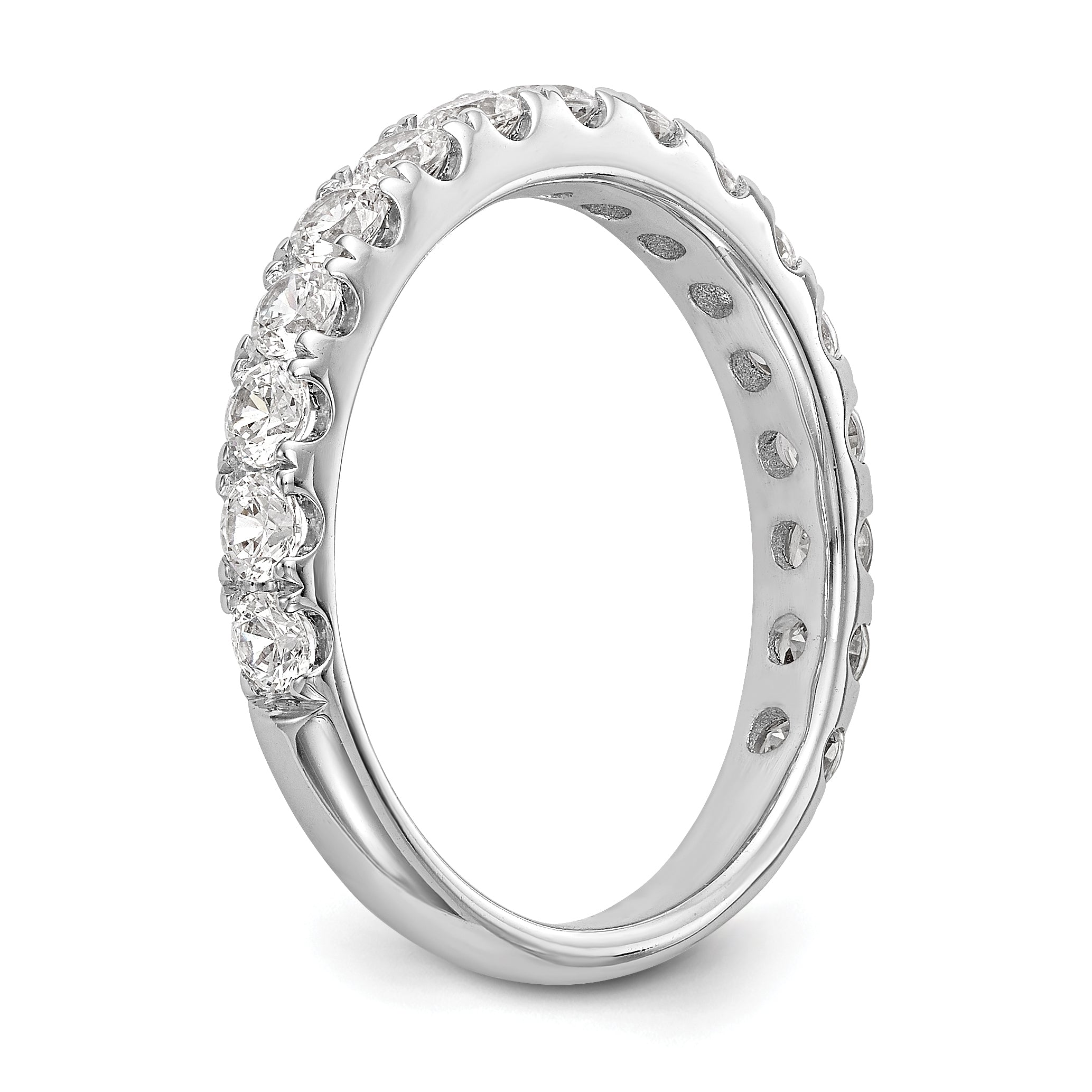 14k White Gold 7/8 Ct. Lab Grown Diamond VS/SI+ G+ Wedding Band Ring