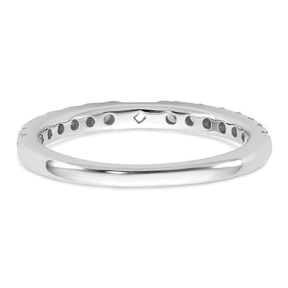 True Origin 14K White Gold 1/2 carat Lab Grown Diamond VS+ F+ Semi-Mount Peg Set Engagement Ring