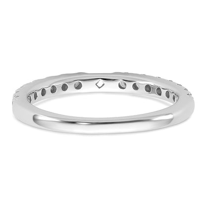 True Origin 14K White Gold 1/2 carat Lab Grown Diamond VS+ F+ Semi-Mount Peg Set Engagement Ring