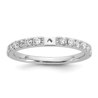 14k White Gold 1/2 Ct. Lab Grown Diamond VS/SI+ G+ Peg Set Engagement Ring