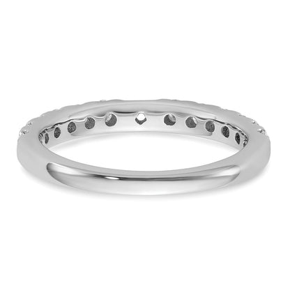 True Origin 14K White Gold 5/8 carat Lab Grown Diamond VS+ F+ Semi-Mount Peg Set Engagement Ring