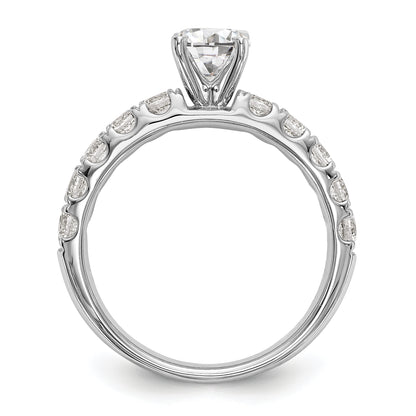 14k White Gold 3/4 Ct. Lab Grown Diamond VS/SI+ G+ Peg Set Engagement Ring