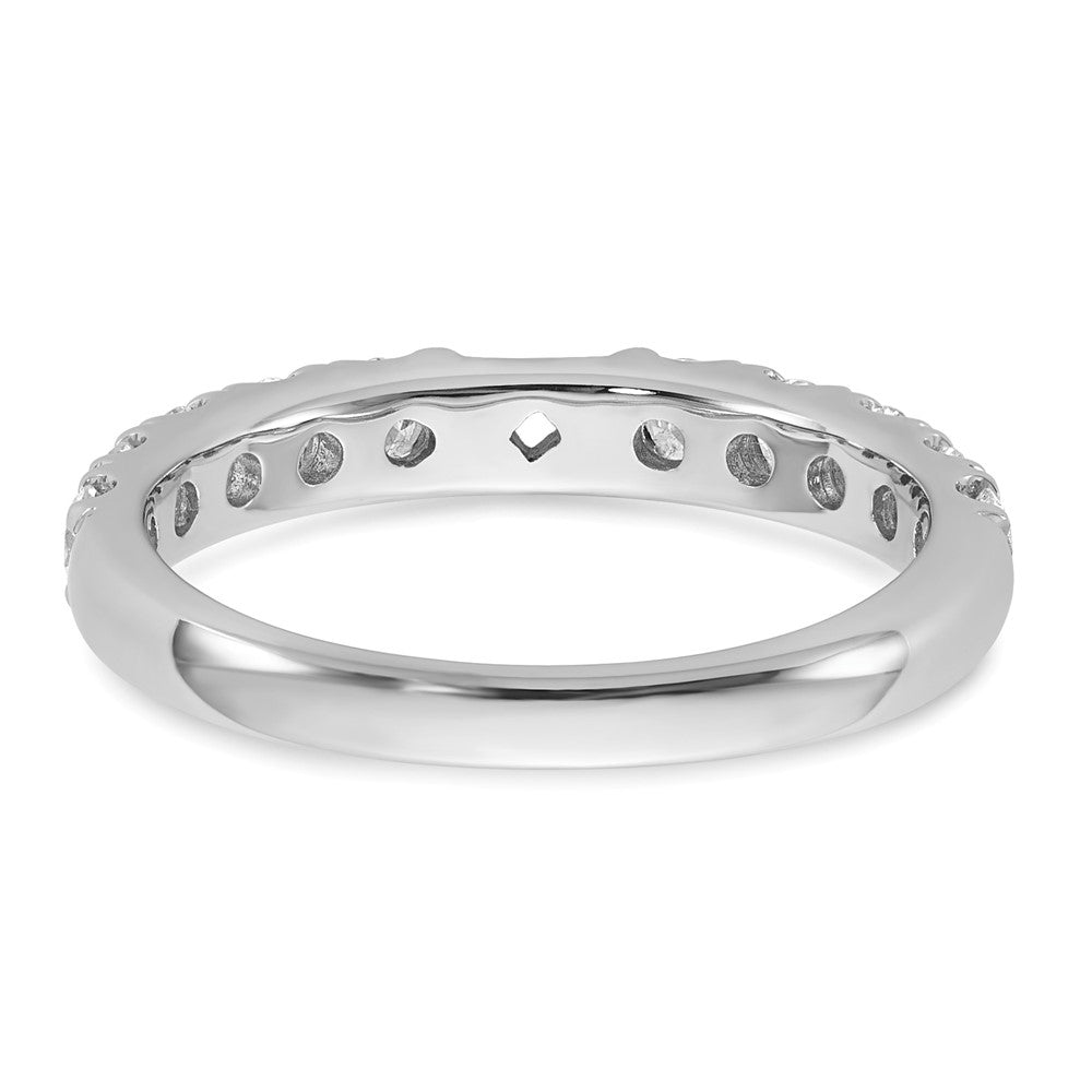 True Origin 14K White Gold 3/4 carat Lab Grown Diamond VS+ F+ Semi-Mount Peg Set Engagement Ring